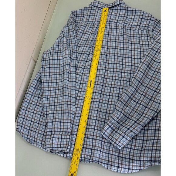Vineyard Vines Classic Fit Shirt Mens XL 100% Linen Windowpane Plaid Preppy - Picture 4 of 6